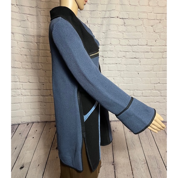 New Jaskar Sweater Blue Black Cotton Blend European Sweater Size L - Picture 4 of 14